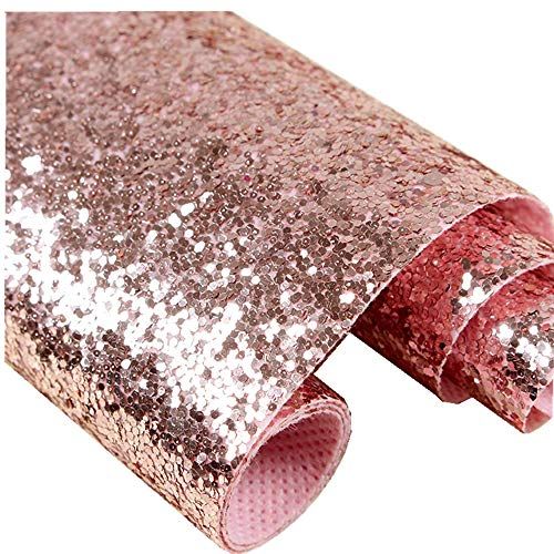 Self Adhesive Rose Gold Chunky Glitter Wallpaper Sparkle Sequins Fabric 17 4in X 16 Rose Gold Glitter Wallpaper Pink Glitter Wallpaper Gold Sequin Wallpaper