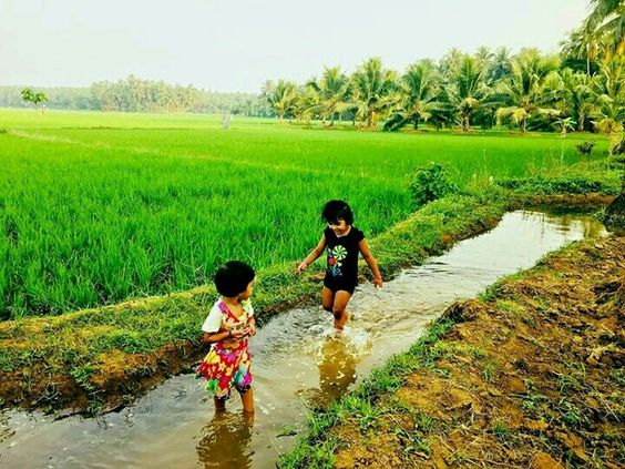 Children\'s enjoy in water Saved by SRIRAM