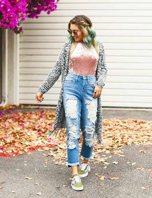 High waist jeans outfit outlet