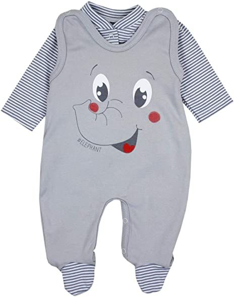 TupTam Baby Unisex Strampler-Set mit Aufdruck Spruch 2-TLG