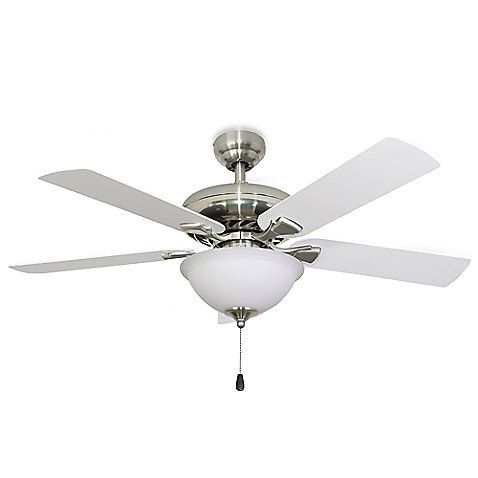 Federal Hill 52 Inch Bowl Light Ceiling Fan In Brushed Nickel Bed Bath Beyond Kit 52 Inch Bowl Light Ceiling Fan, Bed Bath And Beyond Ceiling Fans