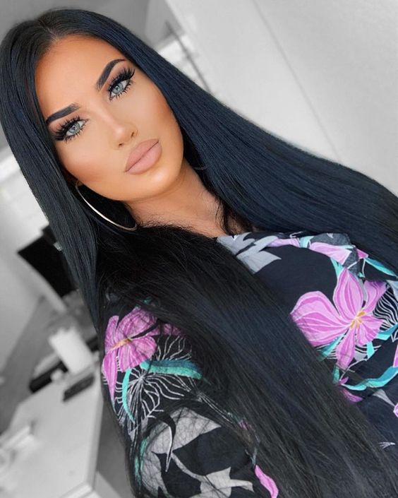 130 Density Straight Wigs 360 Full Lace Front Human Hair Wigs In
