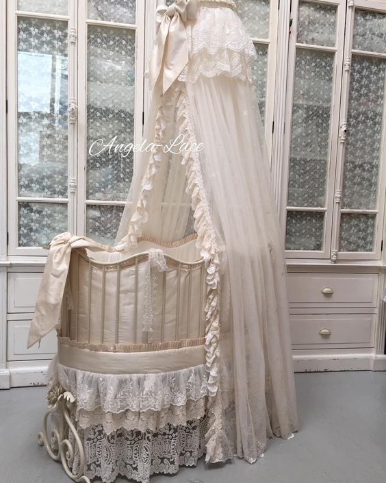 Beautiful Zig Zag Baby Bed Covered With Silk And Lace On The Outside For S Comfort We Used Cotton Insid Doll Best Cribs - Victorian Nursery Baby Bedding Beautiful Zig Zag Baby Bed Covered With Silk And Lace On The Outside For S Comfort We Used Cotton Insid Doll Best Cribs - Victorian Nursery Baby Bedding