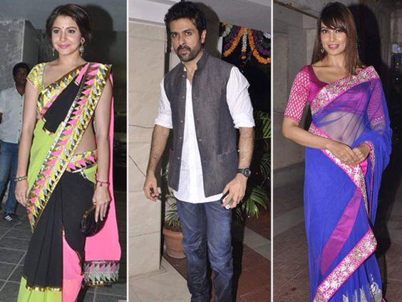 With a number of celebrities like Amitabh Bachchan, Bipasha Basu, Aamir Khan et all hosting Diwali parties, Bollywood Diwali parties have become the talk of the town. We spotted several B-town hotties dressed in their festive best this Diwali. Take a look to find out who made it to the biggest Bollywood Diwali parties this year. Image courtesy: Viral Bhayani