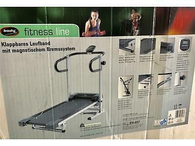Laufband Fitnessgerät Heimtrainer Sportgerät LCD Display klappbar Schwarz