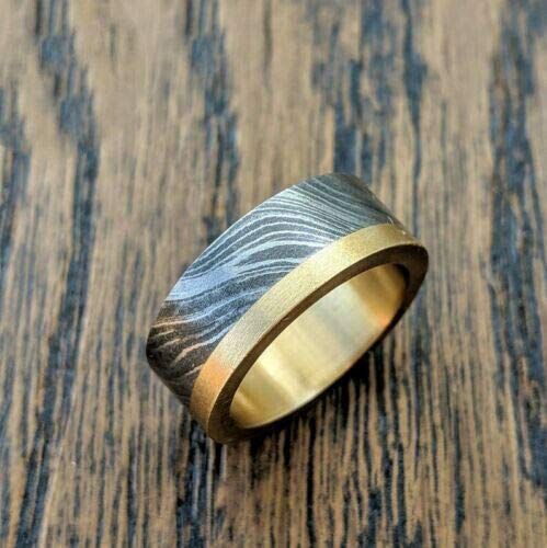 wedding, anniversary, engagement Handmade Damascus Ring for any special occasion
