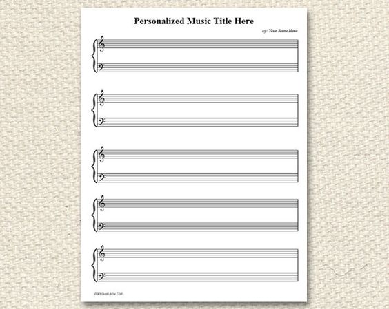 free printable blank music sheets