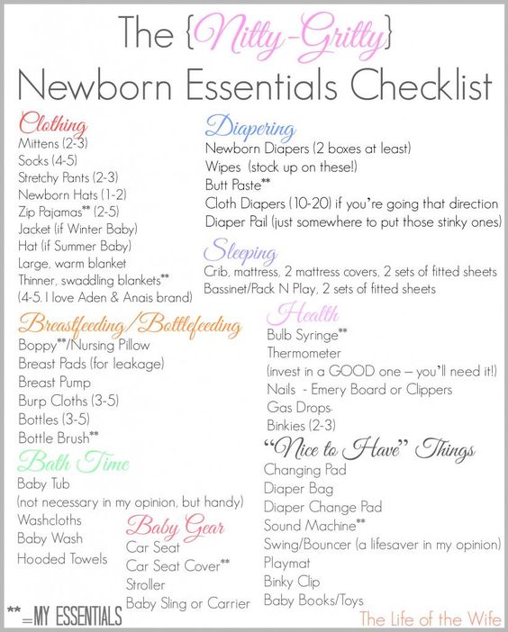 The Newborn Essentials Checklist! The things you NEEDand the - newborn checklist The Newborn Essentials Checklist! The things you NEEDand the - newborn checklist