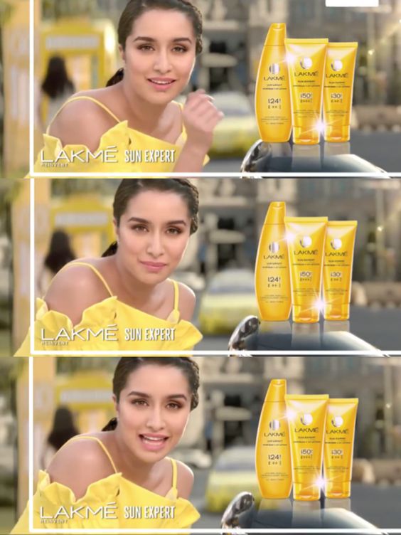 Shraddha Kapoor for Lakme India ad 2017