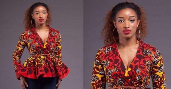 peplum blouse and wrapper