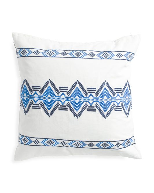 Made In India 20x20 Rope Stripe Pillow Newport Brand decorative pillow, made