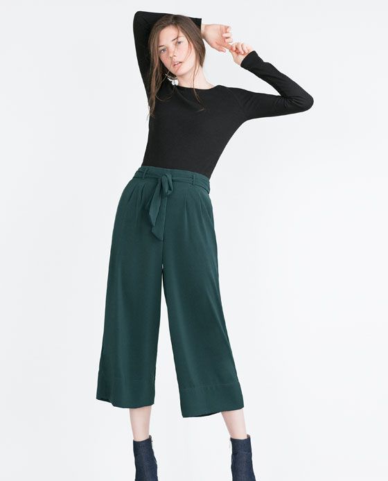 CROPPED FLOWING TROUSERS from Zara  Trousers women, Summer outfit  inspiration, Girl fashion