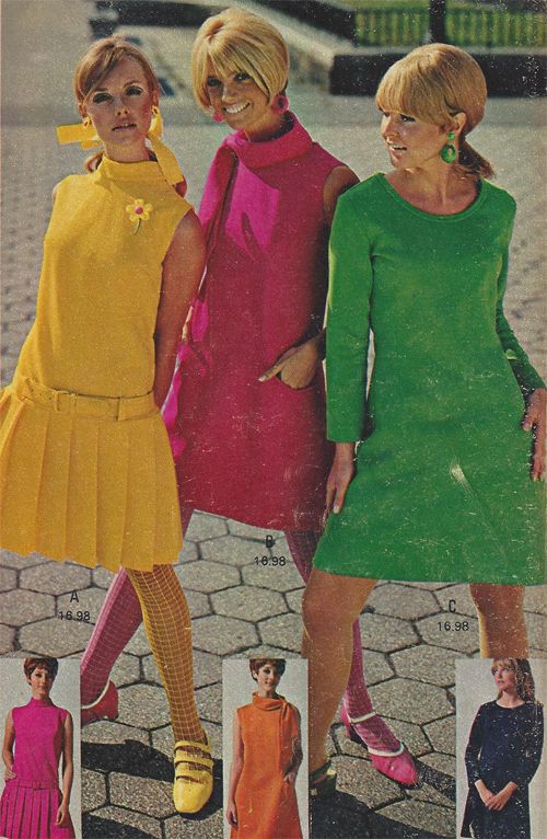 Oh So Lovely Vintage: Sixties' dresses.  60s fashion, Sixties fashion,  1960s fashion