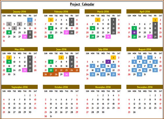 2016 Yearly Calendar - Event Calendar Maker Excel Template Event - event calendar 2016 Yearly Calendar - Event Calendar Maker Excel Template Event - event calendar