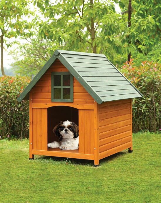 Acme 98202 Wade Country Design Pet Dog House With Wood Paneling