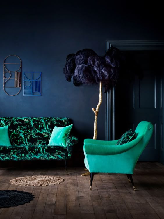 So stylish! Tango sofa in Marble Butterfly jade and Tango Chair in Estelle teal #StylishLounge