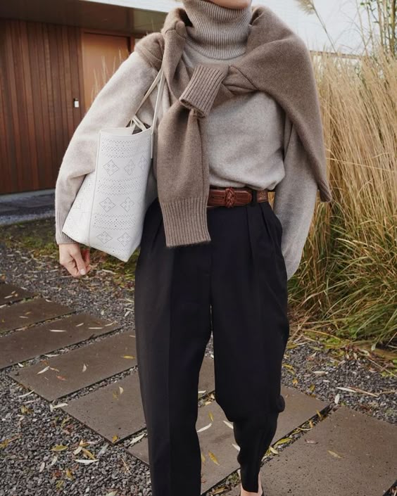 Casual winter work outfit