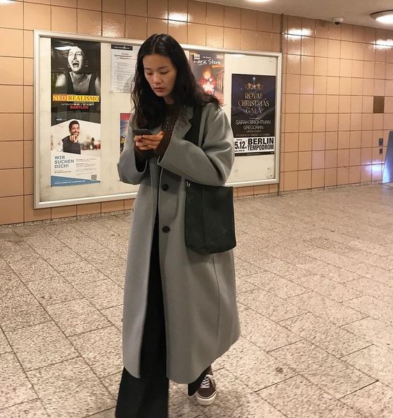 oversized coat outfit