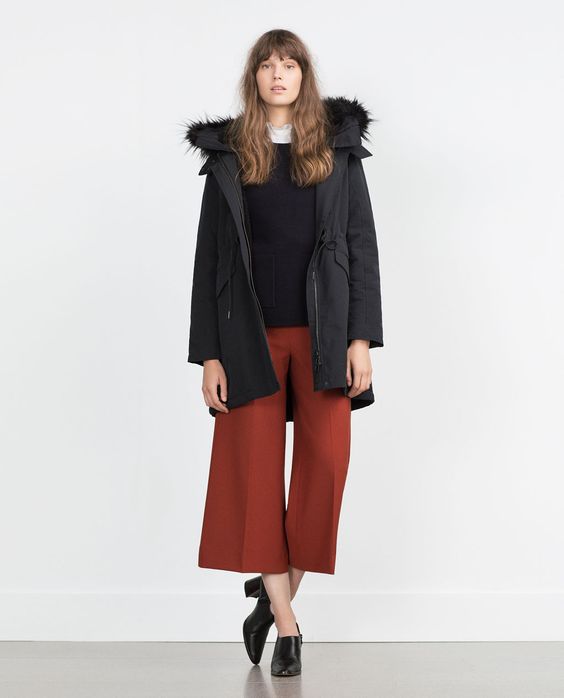 PARKA AGNELLO INTERNO-Visualizza tutto-Cappotti-DONNA | ZARA Italia