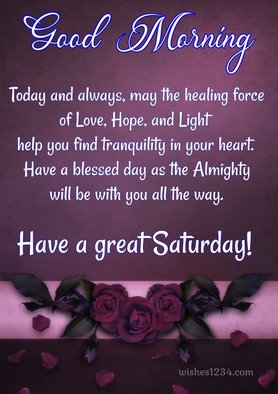 50+ Happy Saturday quotes and blessings images