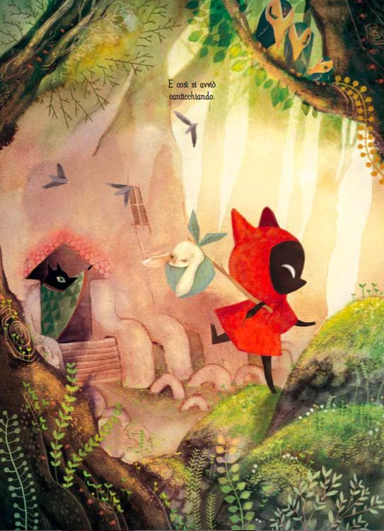 E se Cappuccetto Rosso fosse, questa volta, un lupetto? "Lupetto Rosso" di Amélie Fléchais inaugura «Mirari», la collana di libri llustrati Tunué.