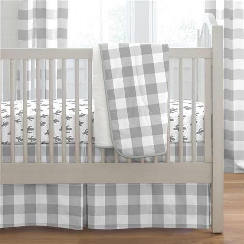Gray Buffalo Check Crib Bedding Boys Sets - Buffalo Check Crib Bedding Set Gray Buffalo Check Crib Bedding Boys Sets - Buffalo Check Crib Bedding Set