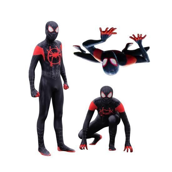 Into the Spider-Verse Jumpsuit Peter Parker Zentai Cosplay Costume Spider-Man