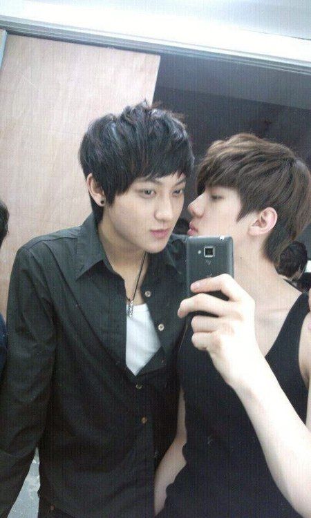 Appreciation Kpop Idols Pre Debut The Nice Looking Photos Celebrity Photos Onehallyu Sehun Exo Couple Tao Exo