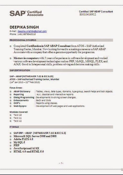 examples of resume templates Sample Template Example ofExcellent - abap consultant sample resume examples of resume templates Sample Template Example ofExcellent - abap consultant sample resume