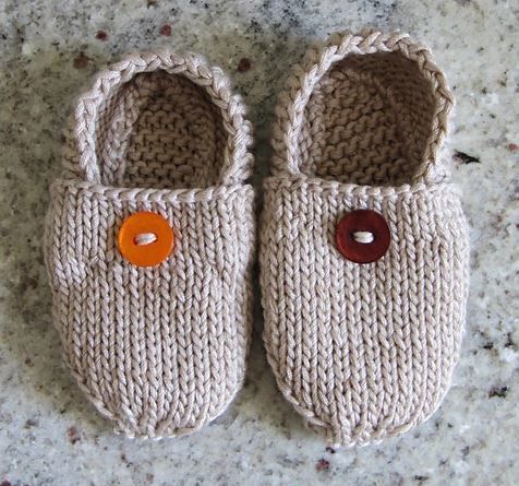 woolen baby booties knitting
