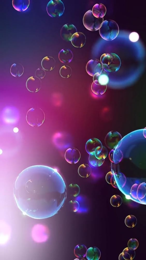 #Send you a live wallpaper beautiful bubbles