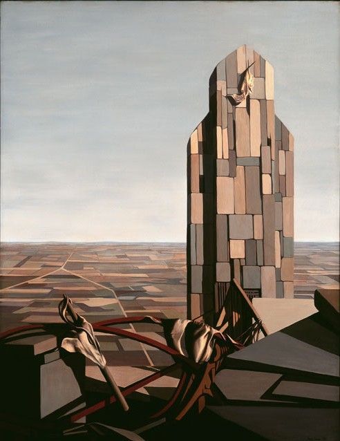 KAY SAGE Surrealism Art Poster or Canvas Print /"Men Working/"
