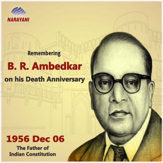 Tributes to BharataRatna Dr BR Ambedkar on his #MahaparinirvanDiwas. His service towards the nation will always be remembered. #BabasahebAmbedkar #BrAmbedkar #TMTRebar #Round#Structurals #Iron #steel #Thursday @narayanisteels www.narayanisteels.com