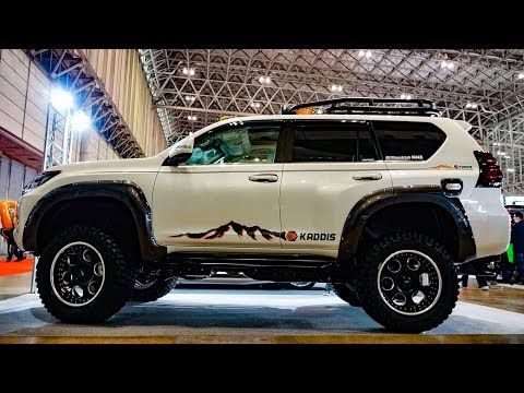 (4K)KADDIS XTREME PRADO150 LANDCRUISER ランドクルーザープラド リフトアップ - TOKYO AUTO SALON 2019 - YouTube