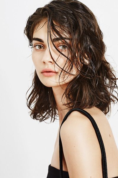 wet hair look