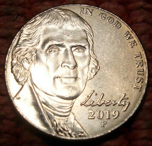 Jefferson Nickel 2019-P 5 Cents