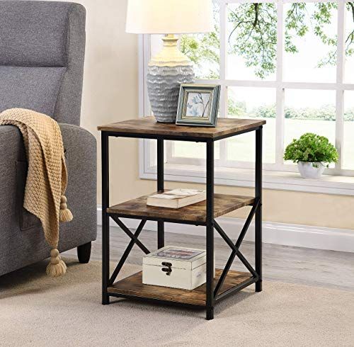 Convenience Concepts Designs2go Go Accsense 3 Tier Glass Square End Lamp Table Clear Glass In 2020 Furniture End Tables Glass End Tables