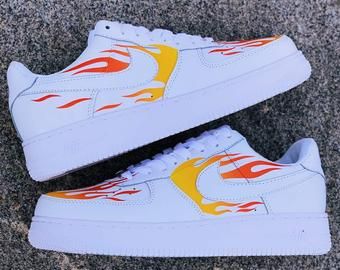 Flammes réfléchissantes Nike Air Force 1 fr Custom Air Force ... Flammes réfléchissantes Nike Air Force 1 fr Custom Air Force ...