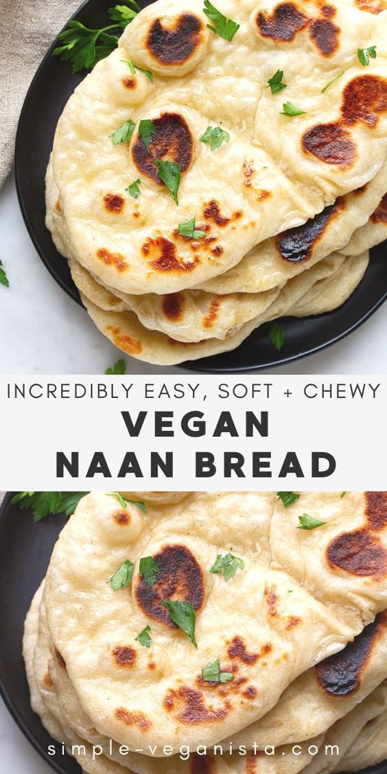 Homemade Vegan Naan Recipe - Super Soft & Easy
