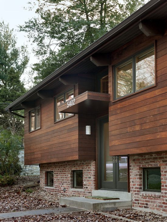 Modern Home Exterior Wood modern revisited," split entry modern remodel, exterior. this bi Modern Home Exterior Wood modern revisited," split entry modern remodel, exterior. this bi