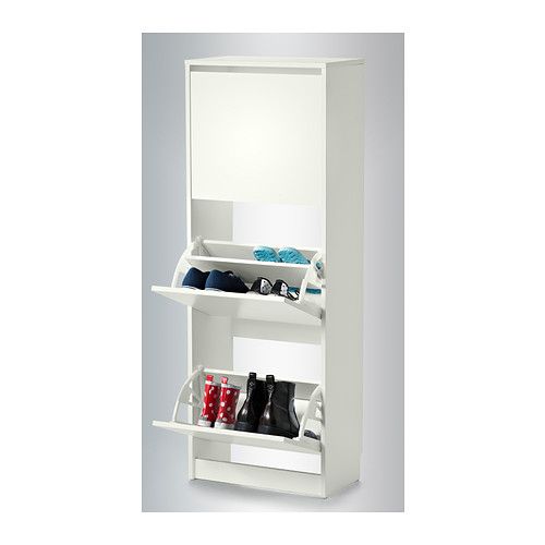 Bissa Shoe Cabinet With 3 Compartments Black Brown 19 1 4x53 8 Ikea Bissa Shoe Cabinet With 3 Compartments, Ikea Shoe Cabinets Clothes Storage