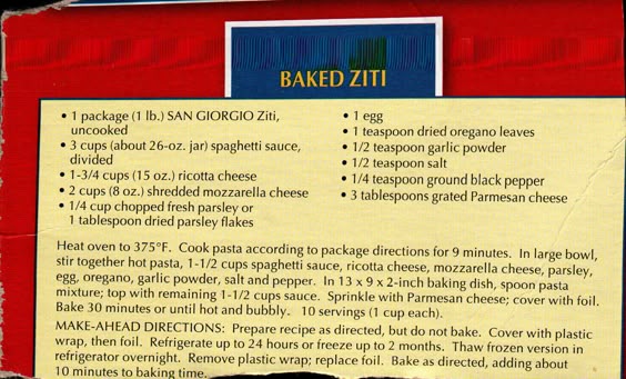Baked Ziti By San Giorgio Pasta Recipes Baked Ziti By San Giorgio Pasta Recipes And Favorite