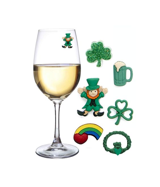 Magnetic Wine Charms Dear Santa I Can Explain Set Of 5 Stemless Glass Drink Marker Christmas Wine Charms Grea Christmas Wine Drink Marker Wine Charms