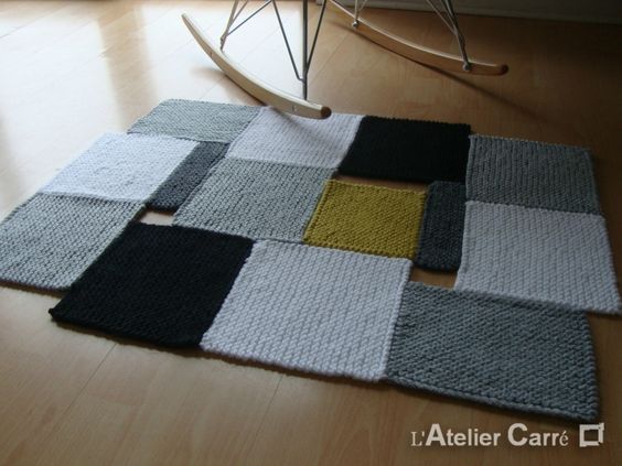 Faire Un Tapis Au Tricot