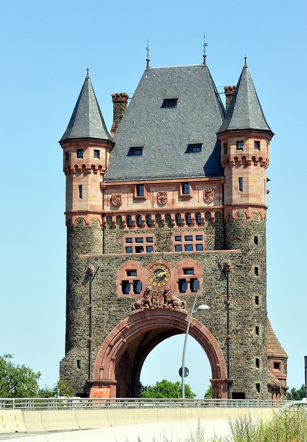 Nibelungen Tower on the Nibelungenbruecke, Worms, Germany - Oddly enough, this little town is the site of my favorite Chinese restaurant.