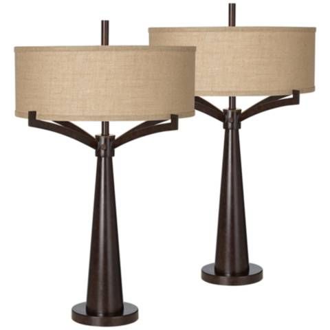 Tremont Bronze Iron Table Lamp Set of 2 #57R60 | Lamps Tremont Bronze Iron Table Lamp Set of 2 #57R60 | Lamps