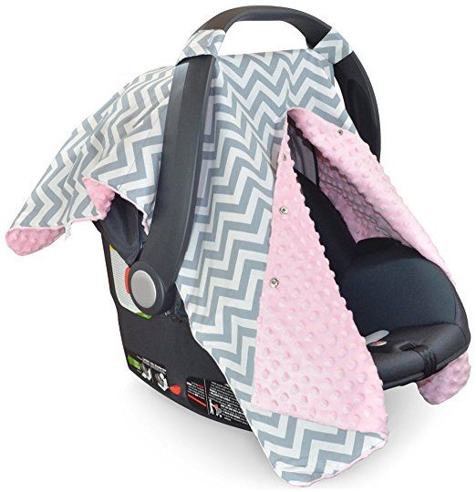 2 in 1 carseat canopy and nursing cover up with peekaboo opening large infant car seat canopy for girl or boy best bab car seats baby car seats chevron car