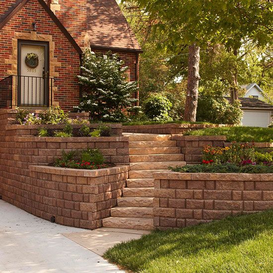 All About Retaining Walls Landscaping Backyard Front Yard Landscaping Retaining Walls, How To Build A Brick Garden Wall On Slope
