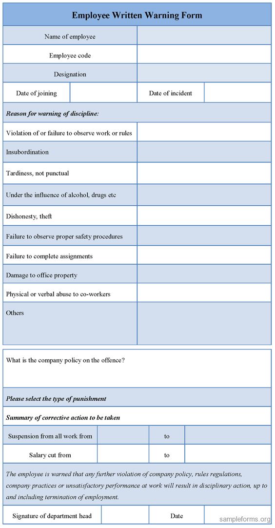 Download Editable Employee u003cbu003eWrittenu003c bu003e u003cbu003eWarningu003c bu003e Form for - writing warning letter for employee conduct Download Editable Employee u003cbu003eWrittenu003c bu003e u003cbu003eWarningu003c bu003e Form for - writing warning letter for employee conduct