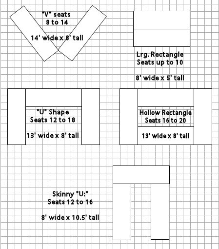 wedding reception floor plans